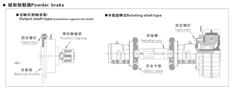 磁粉制動(dòng)器安裝